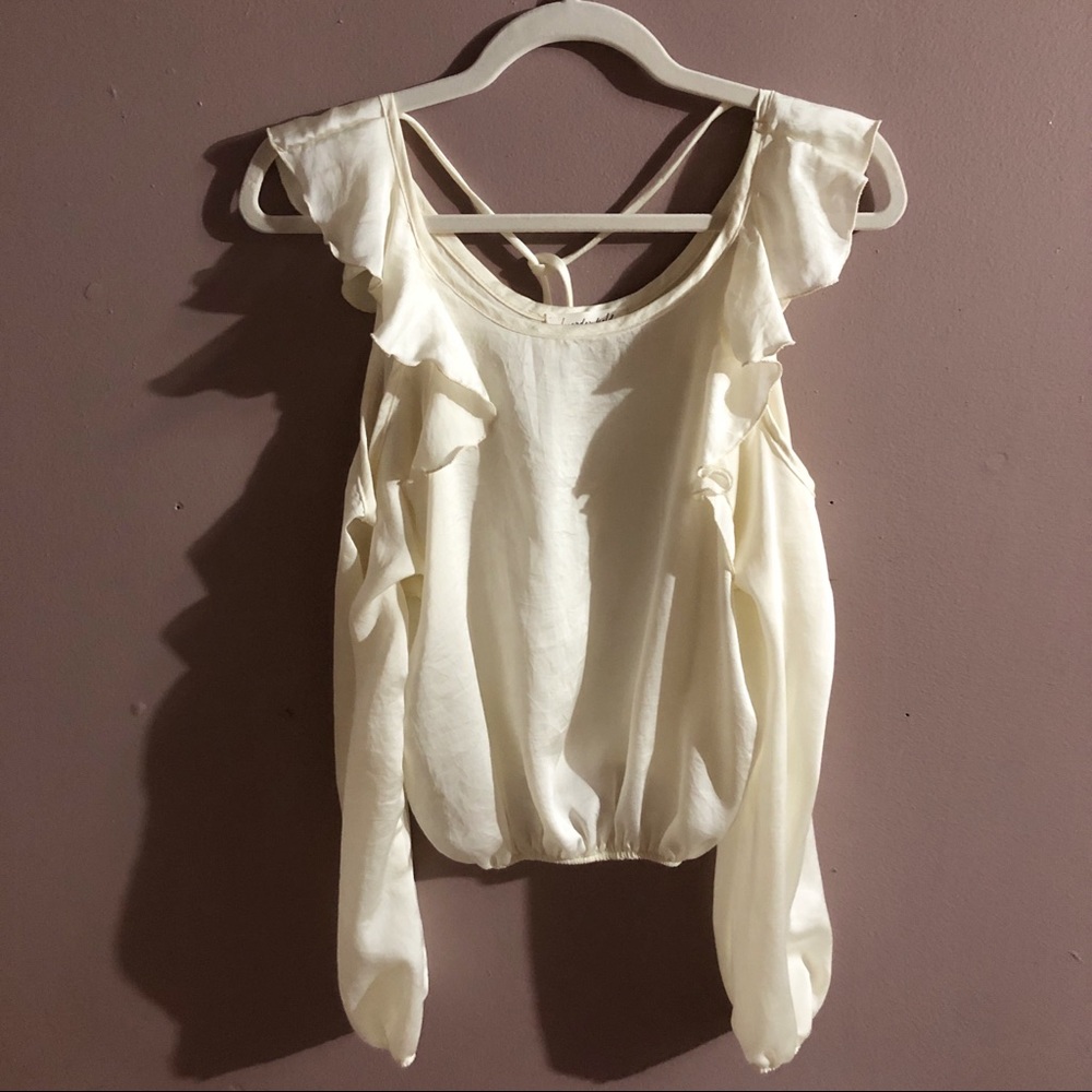 Silk Ruffle Top